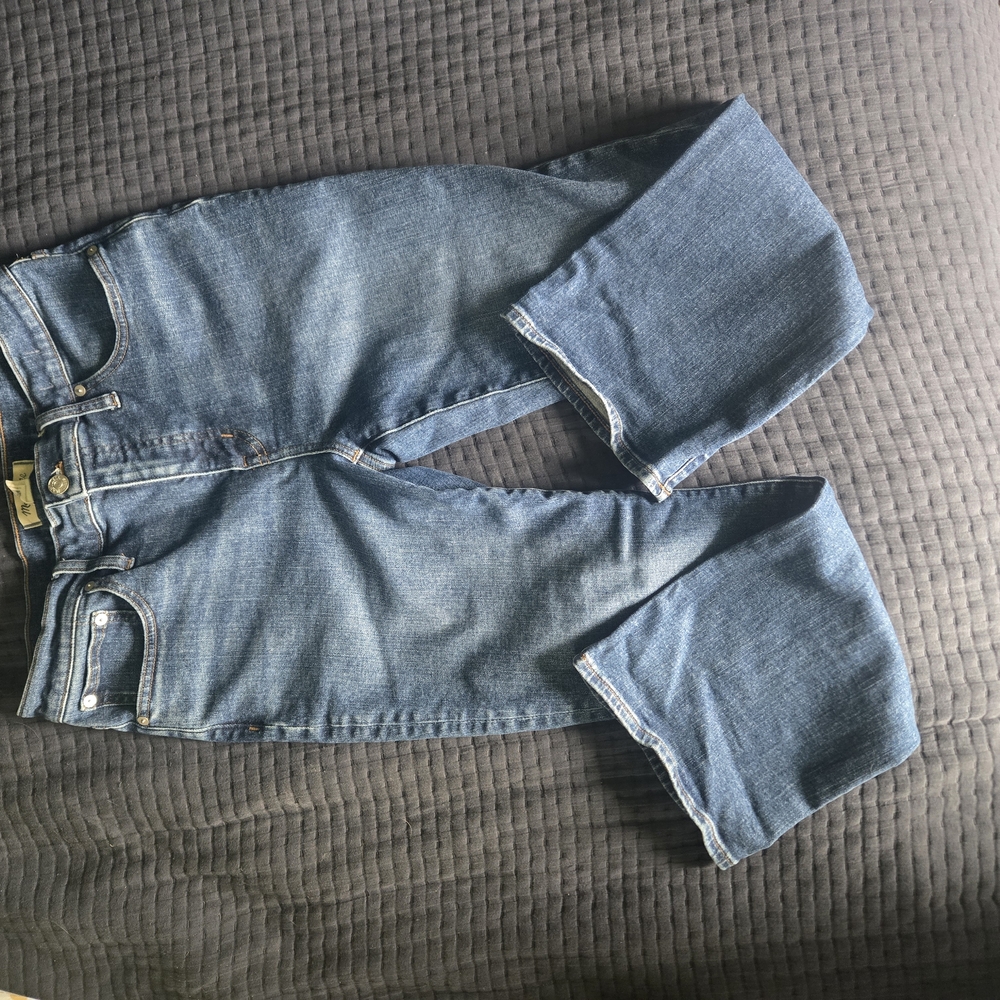 Madewell Mid Rise Kick Out Crop Jeans